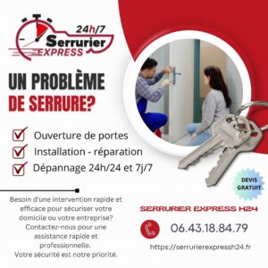 probleme de serrure- serrurier express H24 COLMAR