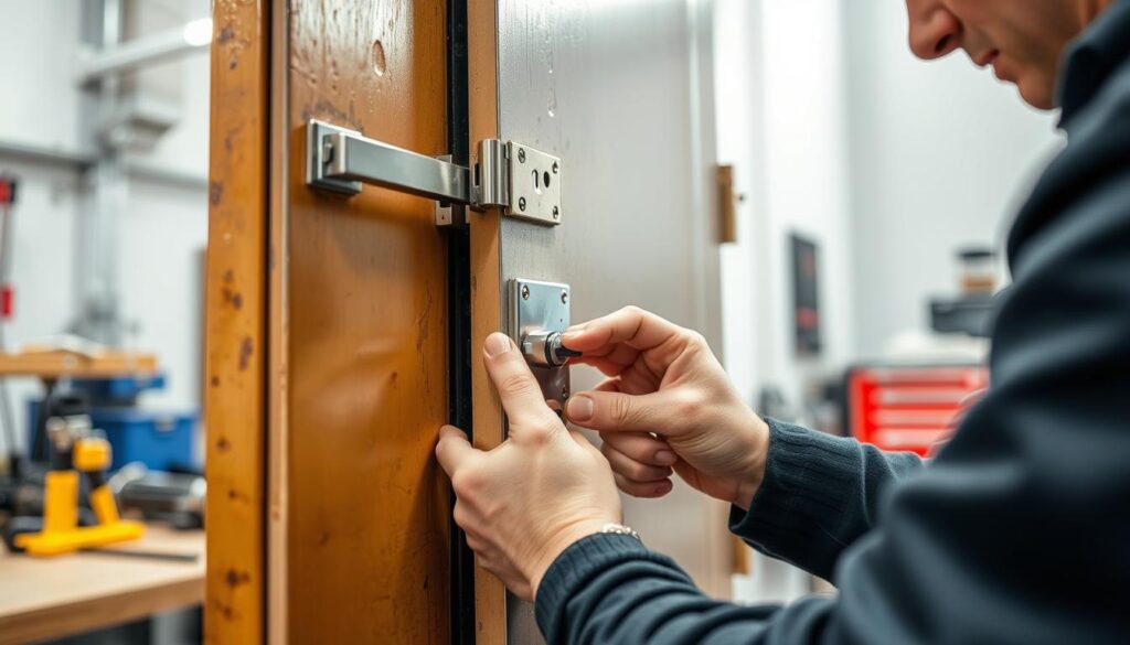 intervention sur mesure pour porte blindée