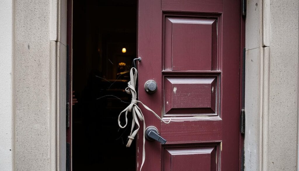 Image d'une porte claquée à Mulhouse