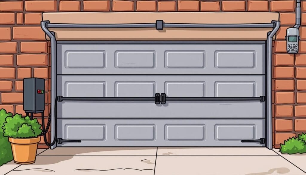 sécurité supplémentaire porte garage