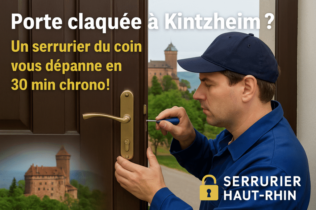 Serrurier en intervention à Kintzheim (67600), dépannage porte claquée sans casse.